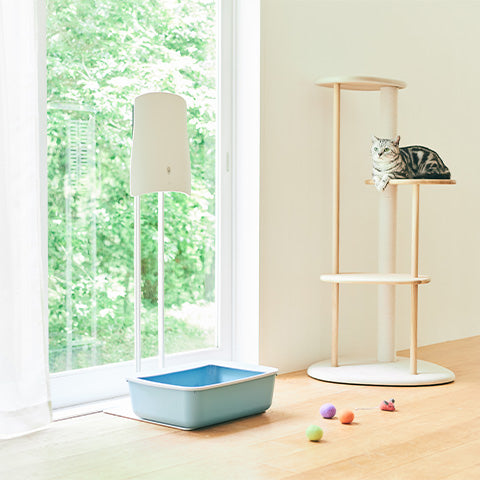 Odor remover on the floor stand